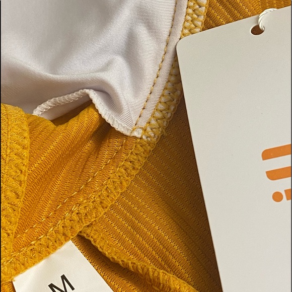 Selfiego Orange Ruffle Bikini Swim Top size medium - Picture 4 of 5